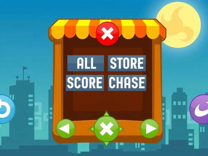 Navigating obstacles in Classic mode Classic Score Chase gameplay
